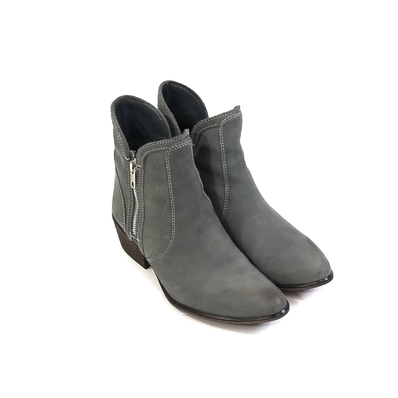Steve Madden 'Zipstr' Ankle Bootie in Gray Double Zip Closure Womens Size 7 - Picture 3 of 7